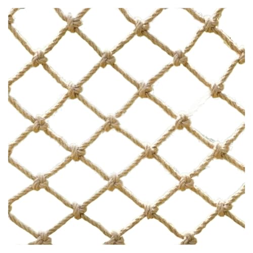 FNUQCOA Heavy Hemp Rope Net Child Safety Net Protective Balcony Stair Fencing Mesh Garden an-ti(1.5Mx2M,Dia 6MM Mesh 15x15CM)