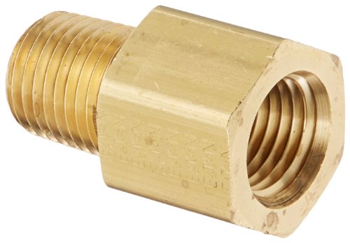 Image of Eaton Weatherhead 3200X4 Brass CA360 Fitting, Adapter, 1 /4 inch NPT Female x 1 /4 inch NPT Male