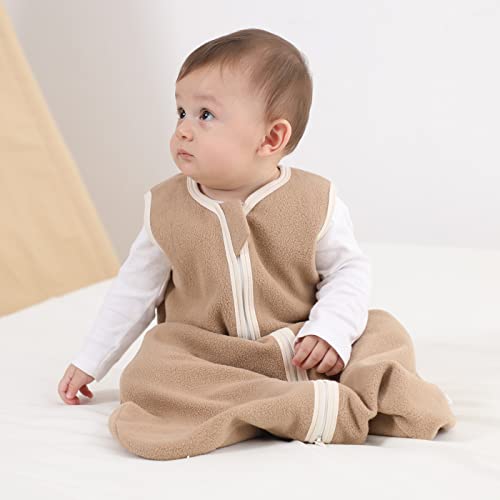 Zigjoy Baby Sleep Sack, 1.5 Tog Fleece Sleeveless Wearable Blanket With Zipper, Plush Toddler Sleeping Bag For Infant 12-18 Months #TOP4
