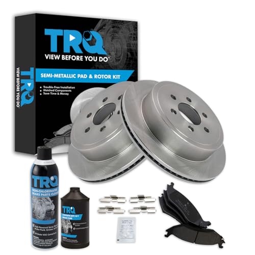 Image of TRQ Rear Brake Pad & Rotor Kit Compatible with 2003 Dodge Durango