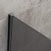 Produktbild Wandanschlussprofil für BERNSTEIN Duschabtrennung Walk-In EX101 - Farbe & Glasstärke wählbar, Farbe:Schwarz, Glasstärke:8 mm