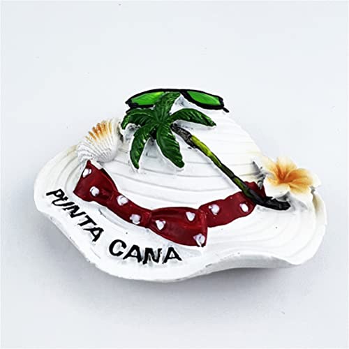 Imán Decorativo Punta Cana República Dominicana 3D 8.1x6.7 cm miniatura 3