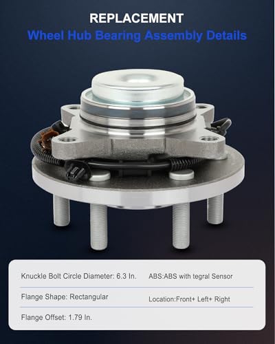 Image of ECCPP 2PC Wheel Hub Assembly Front 515170 for Acura MDX 2017-2020 FWD