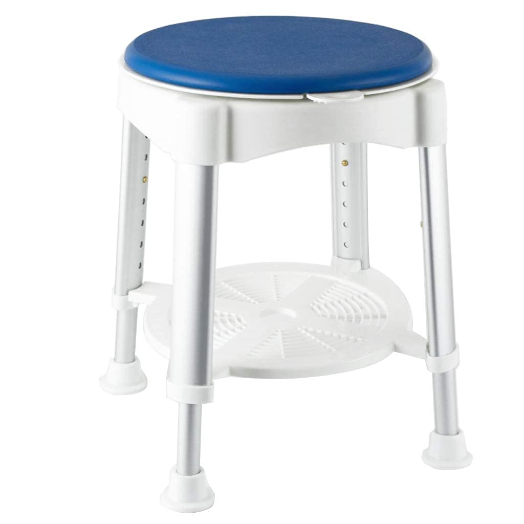 Chaise de douche pivotante en aluminium réglable pour senior et PMR