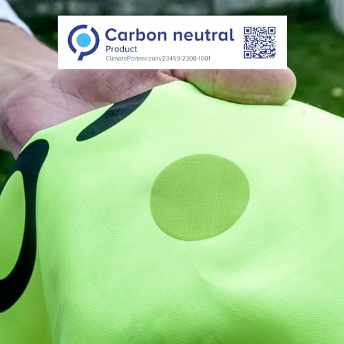 aZengear Repair Patches for Jackets, Tent, Shoe Toe, Air Mattress, Inflatables, PVC Gear - Waterproof, Self-Adhesive, Tear-Cold-Heat-Resistant, Down Puffer Coat (11 Pcs, Neon Green)