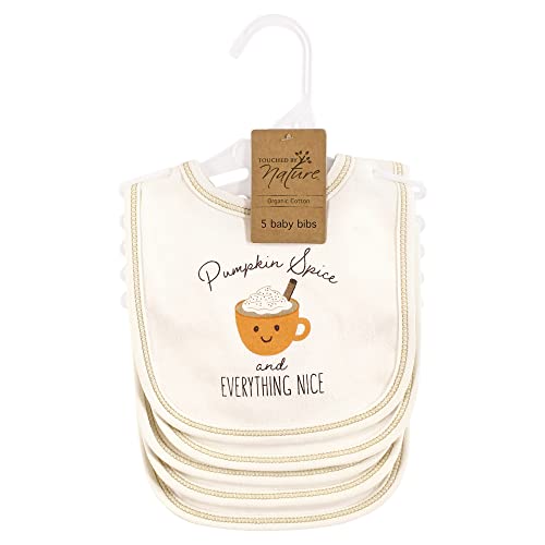 Image of Touched by Nature Unisex Baby Organic Cotton Bibs, Fall Food, One Size