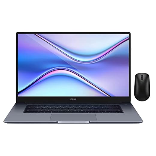 HONOR MagicBook X15 PC Ordinateur Portable + Souris Bluetooth offerte, 15 Pouces, Intel Core i3, SSD 256 Go, 8 Go RAM, Windows 10 Home, Clavier Français AZERTY - Gris