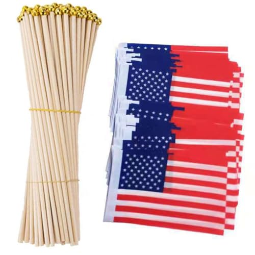 Drapeau USA de Main Léger pour Événements Sportifs et Commémorations