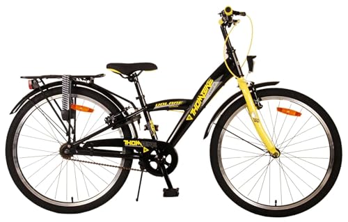 Volare Thombike Bicicletta 24 pollici Nera/Gialla