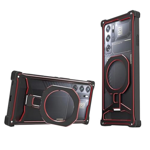 Red Magic 11 Pro�p�o���p�[ �A���~ ���� �����O�X�^���h ���b�h�}�W�b�N11 Pro+�p�P�[�X �����t���[�� �ϏՌ����^���J�o�[(���b�h�u���b�N)