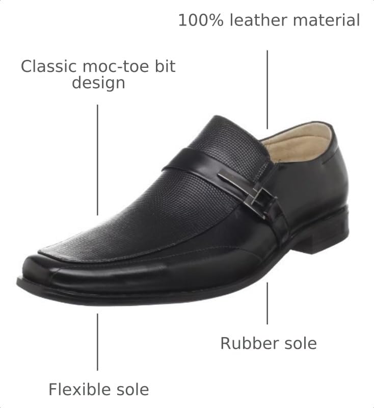 Image of STACY ADAMS Men's Beau Moc Toe Bit Slip-On Loafer