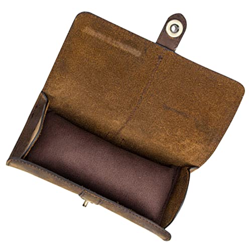 minkissy Leather Watch Roll Travel Case Slot Organizer for Mechanical Watches Stylish Display Box for Home and Travel for Father Day Anniversaries and Holidays