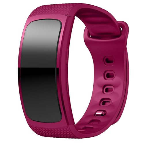 Correas compatibles con Samsung Gear Fit 2 Pro para mujeres y hombres, correa de repuesto ajustable de silicona deportiva para Gear Fit 2 Pro SM-R365 / Gear Fit 2 SM-R360