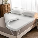 Memory Foam Mattress Topper Double Bed-7cm Thickness Mattress Topper for Back Pain Relief with Washable Bamboo Cover (Double Size-135x190cm)