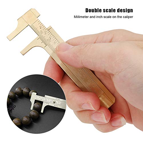 Calibrador digital de latón doble escala 120mm miniatura 4