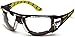 Pyramex Endeavor Plus Durable Safety Glasses, Black/Green Foam Frame, Clear Anti-Fog Lens