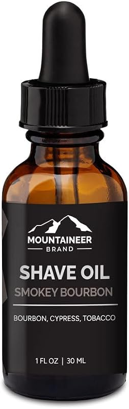 Óleo pré-barba Mountaineer Brand com fragrância Smokey Bourbon, 60 mL