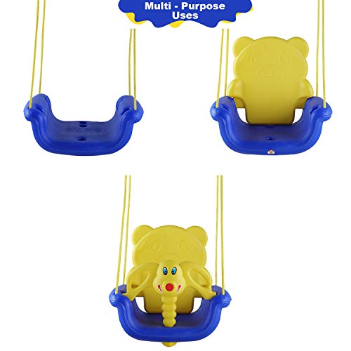 Image of Tender Care 3-in-1 Adjustable Baby Hanging Swing /Jhula for Kids Age 6 Months to 6 Years (Blue)