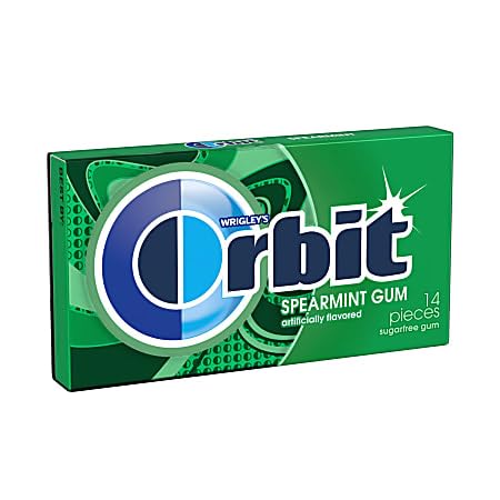 Bulk Pack of 20 ORBIT Gum Variety - Spearmint, Wintermint, Peppermint, Sweet Mint, and Bubblemint Flavors - 14 Pieces Each, Sugar-Free Chewing Gum