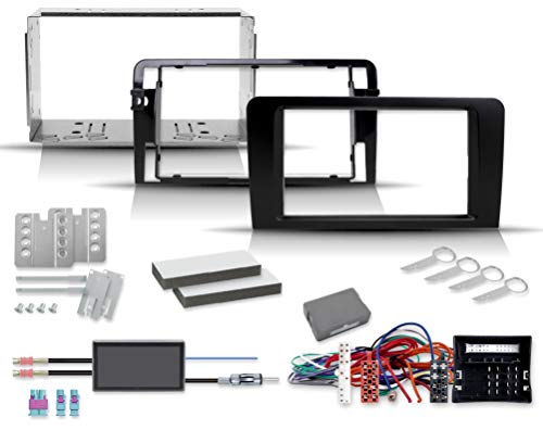 Baseline Connect - Set de Montaje de Radio para Audi A3 S3 con Adaptador Quadlock (8P 8PA 2008-2012)