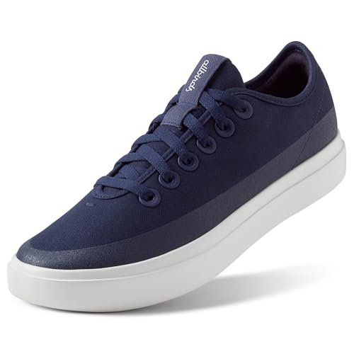 Allbirds Men's Canvas Pipers Everyday Court Sneakers - Deep Navy (Blizzard Sole) - 9 Medium
