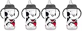 NUK Disney Large Learner Cup, 10 Oz (300 mL), 8+ Months, Mickey Mouse, 4 Pack