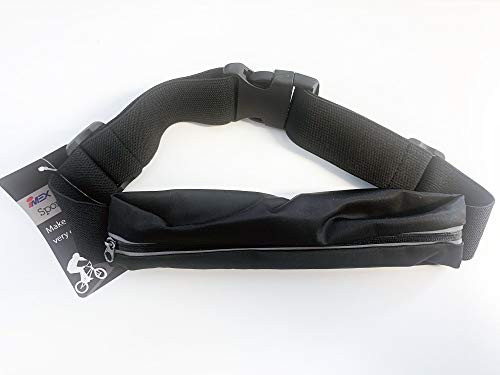IMEX Dehnbare elastische Bauchtasche ideal für Sport und Reise Lauftasche Sichere Verstauung und unauffälliges Tragen Gürteltasche für Outdoor Cover