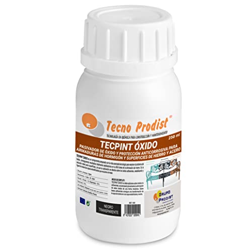 6 Mejores pinturas antihumedad 26 Tecno Prodist TECPINT OXIDO 250 ml - Pasivador de óxido al agua...