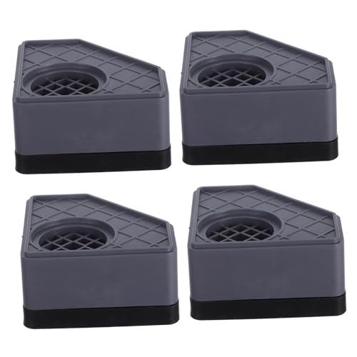 FONDOTIN 4個 洗濯機用防振かさ上げ台 衝撃吸収 滑り止め設計 高さ 床の振動軽減と防湿効果で安定サポート 家用ドラム式対応