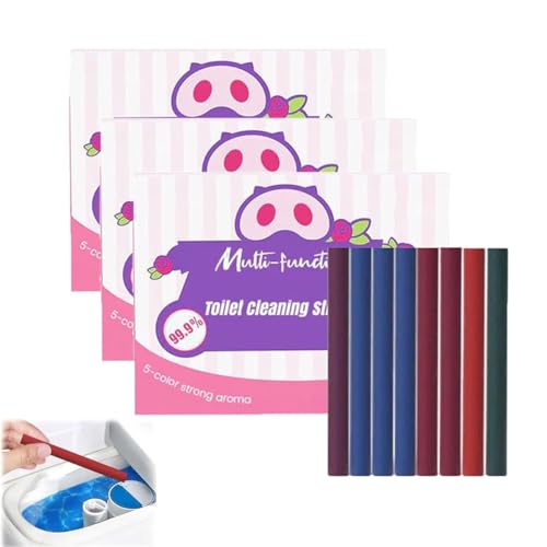 Multi-functional Toilet Cleaning Sticks, Long-Lasting Tank Cleaner and Bowl Freshener for Bathroom, @\gCN[jOXeBbNAoX[̂߂̒