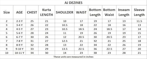 Image of AJ DEZINES Boys Cotton Full Sleeve Printed Kurta Pajama Set for Kids - Ethnic wear | Special Occasion & Traditional Outfit |Boys Kurta Pyjama Set - Regular Fit
