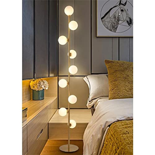Flashing PORTATO Lampade da terra Camera da letto Bedside Lights Living Room Place Ball Standing Lamp Lampada for illuminazione Home Decor (Color : A, Size : As the picture shows) - Image 8