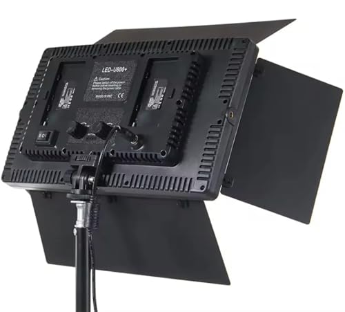 Image of Premium Pro LED 800 14 Inch LED Panel Light | Camera Flash | with Power Adaptor & Dimming Knobs with 7 Feet Adjustable Metal Tripod for Video Photo Studio Lighting
