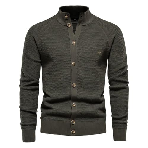 Men's Cardigan Button Down Turtleneck Sweater Casual Daily Long Sleeve Cardigan Sweater2