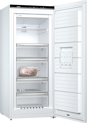 Foto von Siemens GS51NUWDP iQ500 Freistehender Gefrierschrank, 201 kWh pro Jahr, 290 L, noFrost, bigBox, LED-Innenbeleuchtung, superFreezing, Weiß