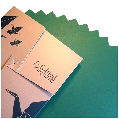 Forest Green Origami Paper | 100 Sheets, 6” Square