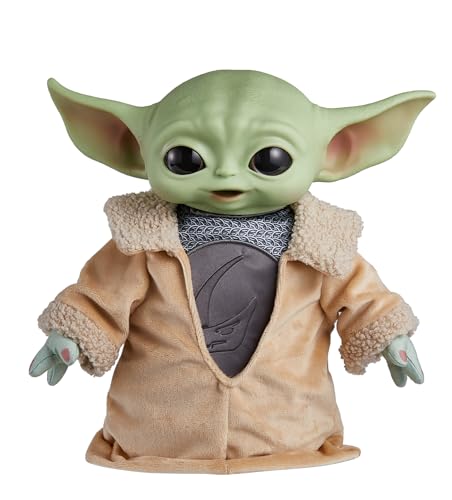Mattel Star Wars - Din Grogu, peluce da 28 cm con testa rigida e corpo morbido, look ispirato a Star Wars: The Mandalorian Stagione 3, giocattolo per bambini, 3+ anni, HPG49