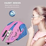 Lovely Fils USB La souris de l'ordinateur,7 Couleurs rétroéclairées, Boutons silencieux,2400 DPI pour les filles, les étudiants (rose bleue)