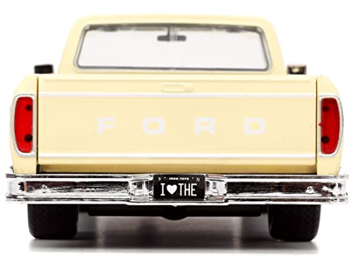 Modelo a escala 1:24 Ford F-150 Pickup 1979 crema miniatura 7