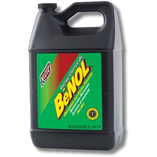 Klotz BeNOL Pre-Mix Castor Oil for 2-Stroke Racing Engines – 1 Gallon BC-171