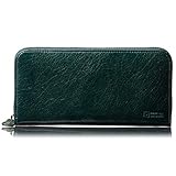 [CHRISTIAN BELETT] 財布 メンズ 長財布 バッファロー (水牛革) 使いやすい 縦型 カード収納 取り出しやすい 大型小銭入 父の日 プレゼント ギフト箱入り（Green グリーン）