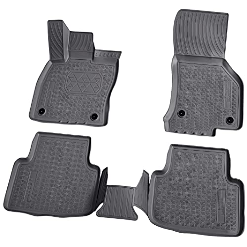Alfombrillas de goma 3D premium Recambo a medida con borde para Skoda Octavia III 5E desde 2012