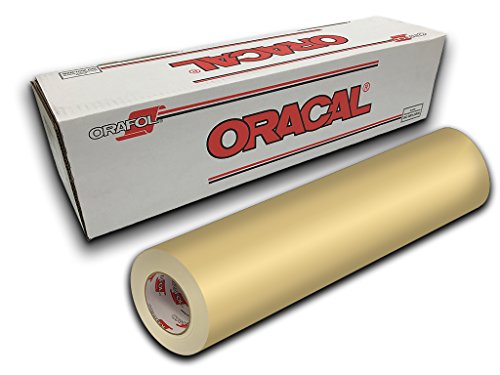 Film Oracal 651 de 30,5 cm X 45,7 m Cream 023, rouleau de vinyle adhésif pour plotter de découpe