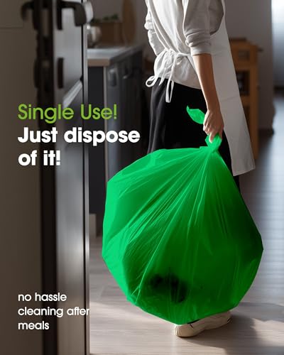 Image of Pureegg Plastic Table Cloth Disposable 10 Pack, 54 x 108 Inch Table Cloths, St Patricks Day, Christmas Decorations, Tablecloths, Rectangle, Forest, Plastic Cover, Leakproof & Sturdy, Green