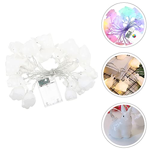 1 pc decoração do partido da Páscoa Corda de luz decorativa do coelho bateria