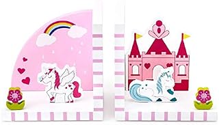 Mousehouse Gifts 3D Unicorn Themed Wooden Children's Bookends for Boys or Girls Nursery or Bedroom