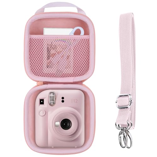 RIYADAone Hartschalen Schutzhülle Tasche Geeignet für INSATX mini 13 / INSATX mini 12 / INSTAX 11 Sofortbildkameras (Blossom Pink)