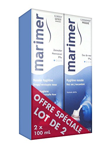 Gilbert Marimer - Agua de mar para higiene nasal, 2 x 100 ml