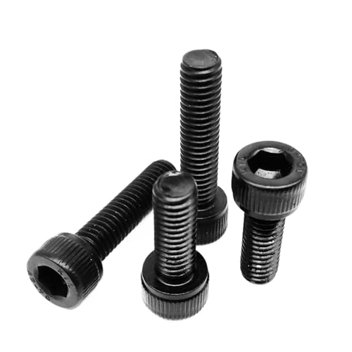 M1.6 M2 M2.5 M3 M4 M5 M6 M8 ブラック 304 ステンレススチール 六角六角穴付きボルト ネジ長さ=3-100mm(40mm,10pcs M4)