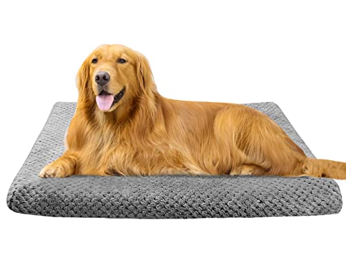 Onarway Hundematratze, verbesserte Flauschige Fleece-Hundebettmatte für Welpen, Hunde und schlafende Katzen, Größe 122 × 76 cm Waschbare Sherpa-Hundematte für kleine und mittelgroße Haustiere Cover